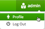 Username>Profile in the upper-right corner